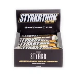 1 Boite STYRKRTHON de 12 Barres Protéinées PRO20 Caramel, cacahuètes et chocolat